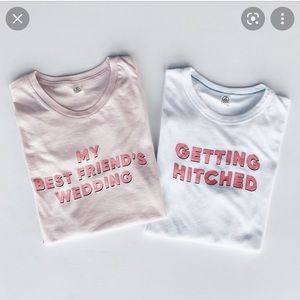 Seven bachelorette tshirts for bride and bridesmaids!